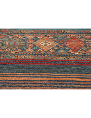 Hand Made Rug Rubin Pakistan 96x150 Blue Orange