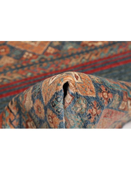 Hand Made Rug Rubin Pakistan 96x150 Blue Orange