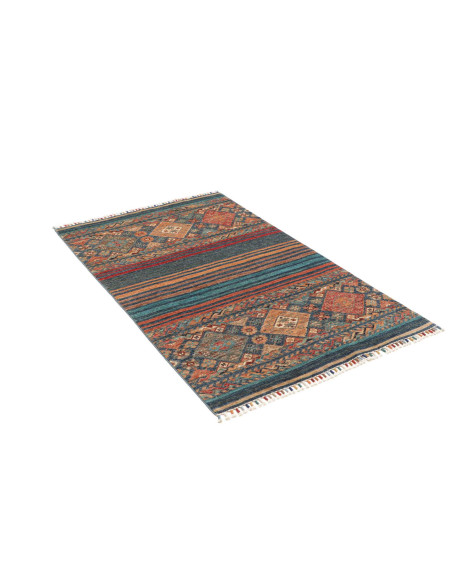 Hand Made Rug Rubin Pakistan 96x152 Teal Blue O