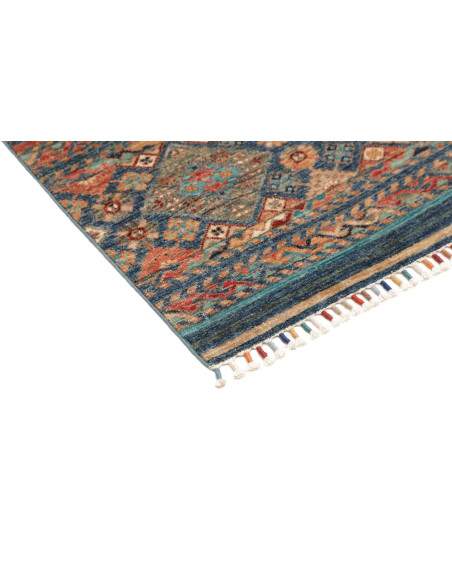 Hand Made Rug Rubin Pakistan 96x152 Teal Blue O