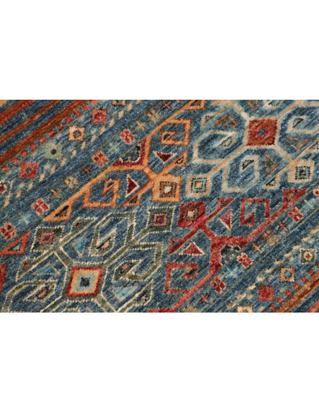 Hand Made Rug Rubin Pakistan 96x152 Teal Blue O