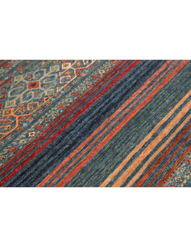 Hand Made Rug Rubin Pakistan 96x152 Teal Blue O