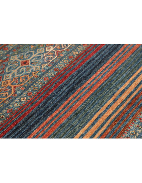 Hand Made Rug Rubin Pakistan 96x152 Teal Blue O