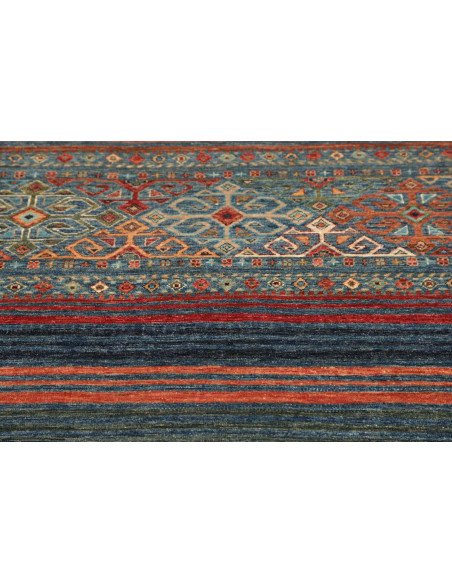 Hand Made Rug Rubin Pakistan 96x152 Teal Blue O