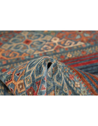 Hand Made Rug Rubin Pakistan 96x152 Teal Blue O