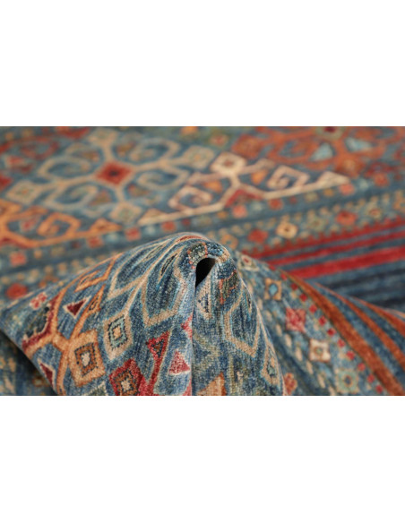 Hand Made Rug Rubin Pakistan 96x152 Teal Blue O