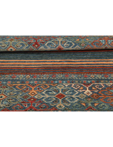 Hand Made Rug Rubin Pakistan 96x152 Teal Blue O