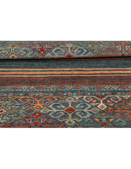 Hand Made Rug Rubin Pakistan 96x152 Teal Blue O
