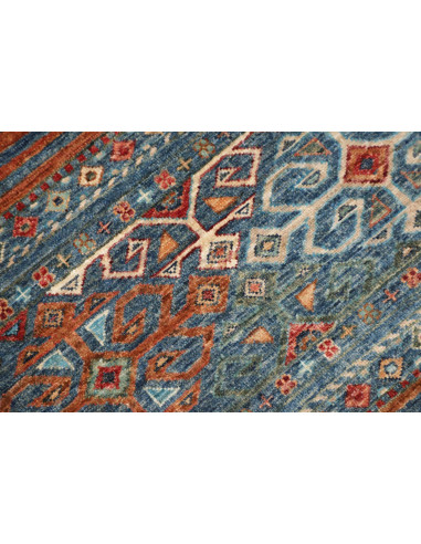 Hand Made Rug Rubin Pakistan 97x151 Blue Orange