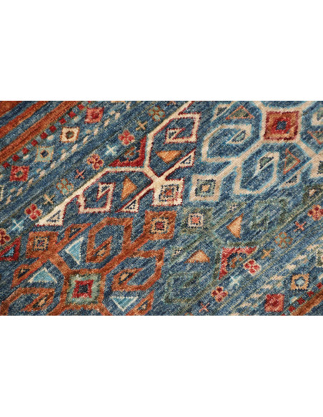 Hand Made Rug Rubin Pakistan 97x151 Blue Orange