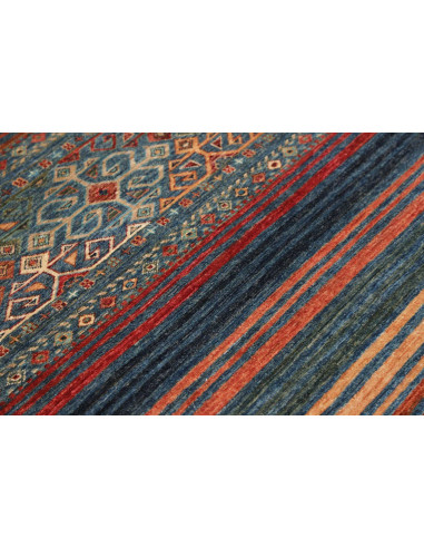 Hand Made Rug Rubin Pakistan 97x151 Blue Orange