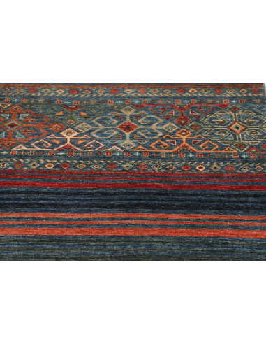 Hand Made Rug Rubin Pakistan 97x151 Blue Orange