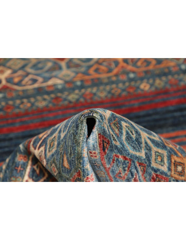 Hand Made Rug Rubin Pakistan 97x151 Blue Orange