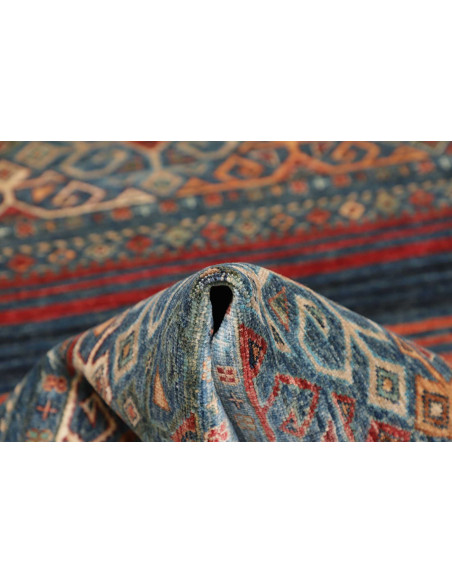 Hand Made Rug Rubin Pakistan 97x151 Blue Orange