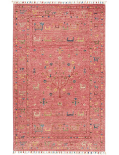 Hand Made Rug Rubin Pakistan 97x155 Coral Red M