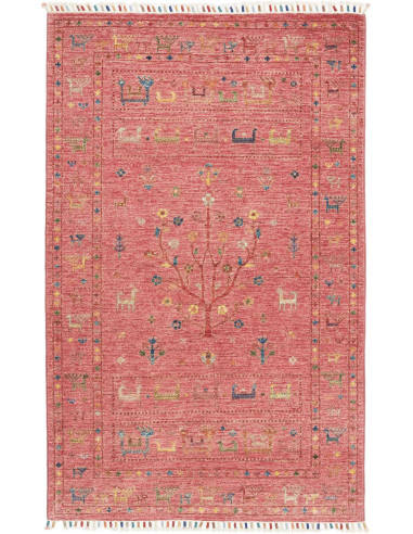Hand Made Rug Rubin Pakistan 97x155 Coral Red M