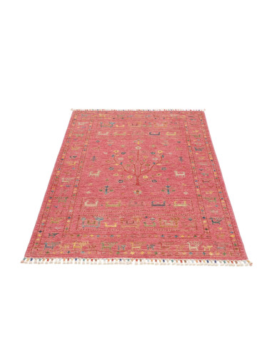Hand Made Rug Rubin Pakistan 97x155 Coral Red M