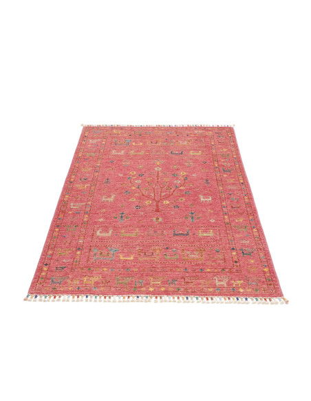 Hand Made Rug Rubin Pakistan 97x155 Coral Red M