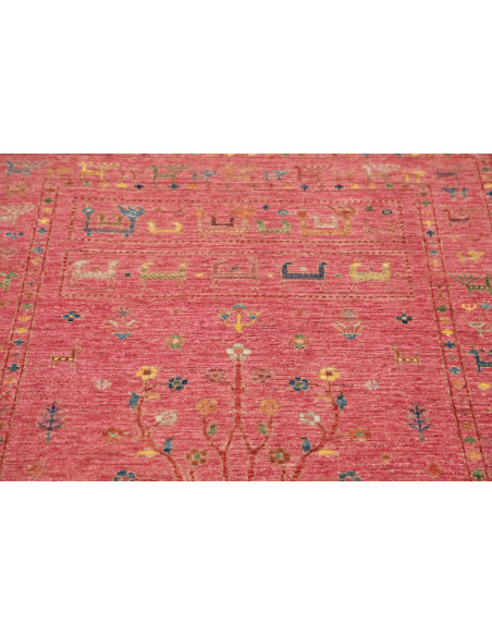 Hand Made Rug Rubin Pakistan 97x155 Coral Red M