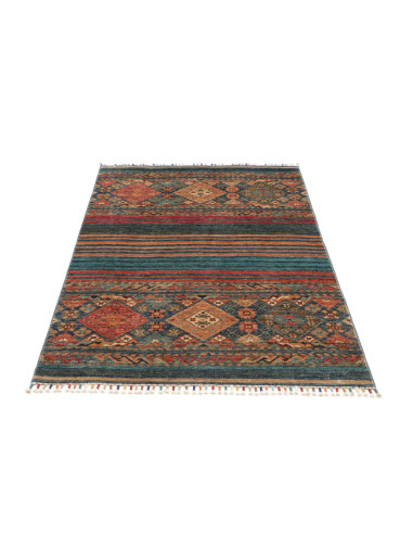 Hand Made Rug Rubin Pakistan 99x151 Teal Terrac