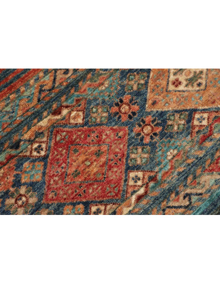 Hand Made Rug Rubin Pakistan 99x151 Teal Terrac