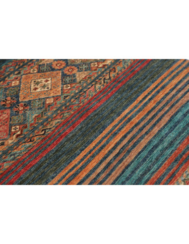 Hand Made Rug Rubin Pakistan 99x151 Teal Terrac