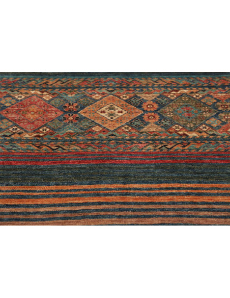Hand Made Rug Rubin Pakistan 99x151 Teal Terrac