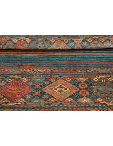 Hand Made Rug Rubin Pakistan 99x151 Teal Terrac
