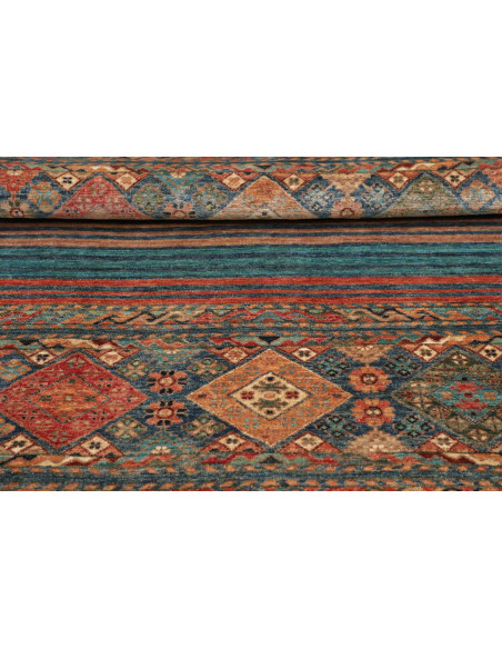 Hand Made Rug Rubin Pakistan 99x151 Teal Terrac