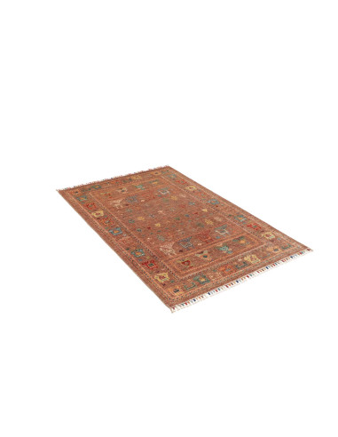 Hand Made Rug Rubin Pakistan 99x150 Terracotta