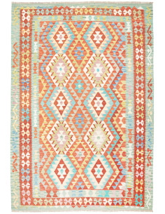 Kilim 205x299 Cm Kilim, Afghanistan, Hand-carded Wool warp: