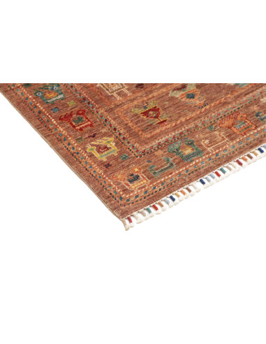 Hand Made Rug Rubin Pakistan 99x150 Terracotta