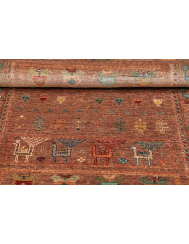 Hand Made Rug Rubin Pakistan 99x150 Terracotta