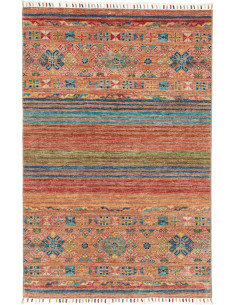 Hand Made Rug Rubin Pakistan 99x150 Terracotta