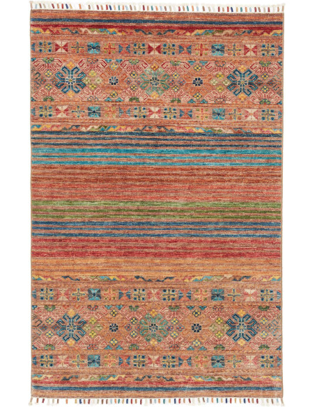 Hand Made Rug Rubin Pakistan 99x150 Terracotta