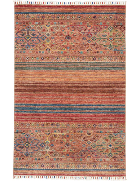 Hand Made Rug Rubin Pakistan 100x152 Terracotta