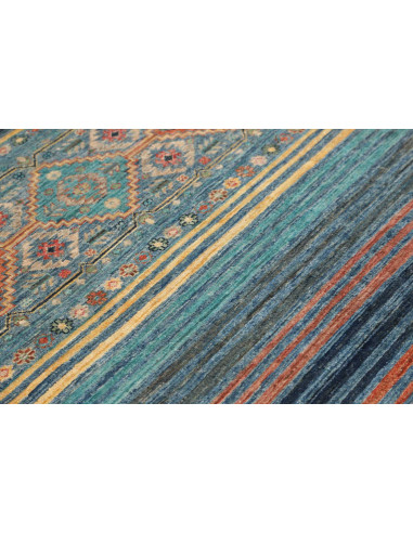 Hand Made Rug Rubin Pakistan 101x152 Teal Blue
