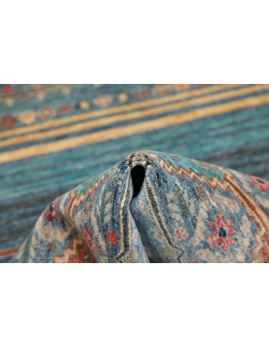 Hand Made Rug Rubin Pakistan 101x152 Teal Blue