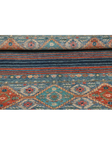 Hand Made Rug Rubin Pakistan 101x152 Teal Blue