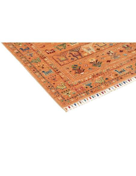 Hand Made Rug Rubin Pakistan 100x134 Terracotta
