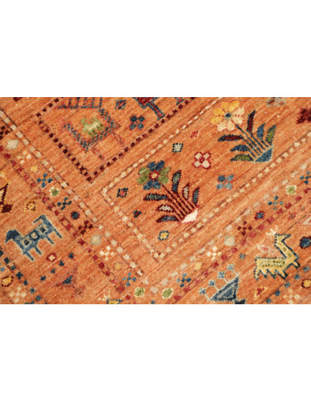 Hand Made Rug Rubin Pakistan 100x134 Terracotta