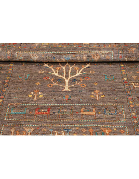 Hand Made Rug Rubin Pakistan 99x149 Brown Multi