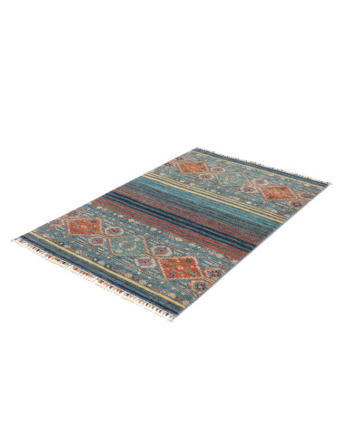 Hand Made Rug Rubin Pakistan 99x152 Blue Teal T