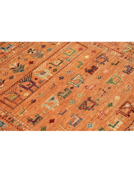 Hand Made Rug Rubin Pakistan 96x134 Terracotta