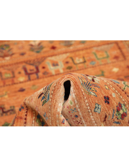 Hand Made Rug Rubin Pakistan 96x134 Terracotta