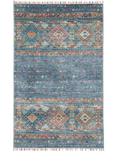 Hand Made Rug Rubin Pakistan 97x156 Ocean Blue