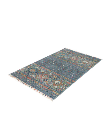 Hand Made Rug Rubin Pakistan 97x156 Ocean Blue