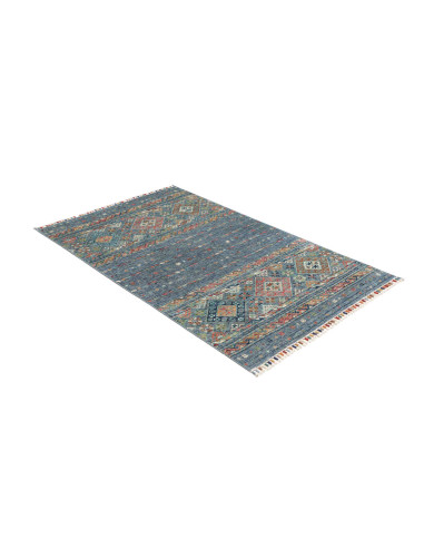 Hand Made Rug Rubin Pakistan 97x156 Ocean Blue