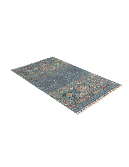 Hand Made Rug Rubin Pakistan 97x156 Ocean Blue