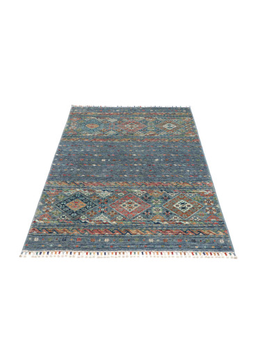 Hand Made Rug Rubin Pakistan 97x156 Ocean Blue